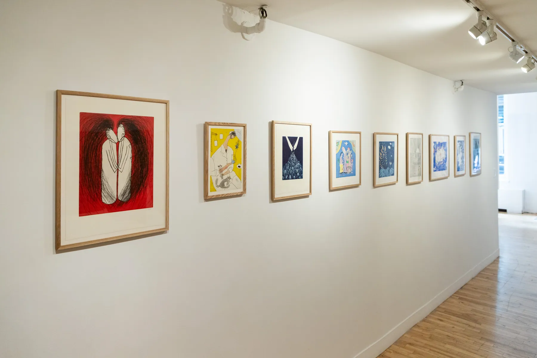 Etchings, installation view