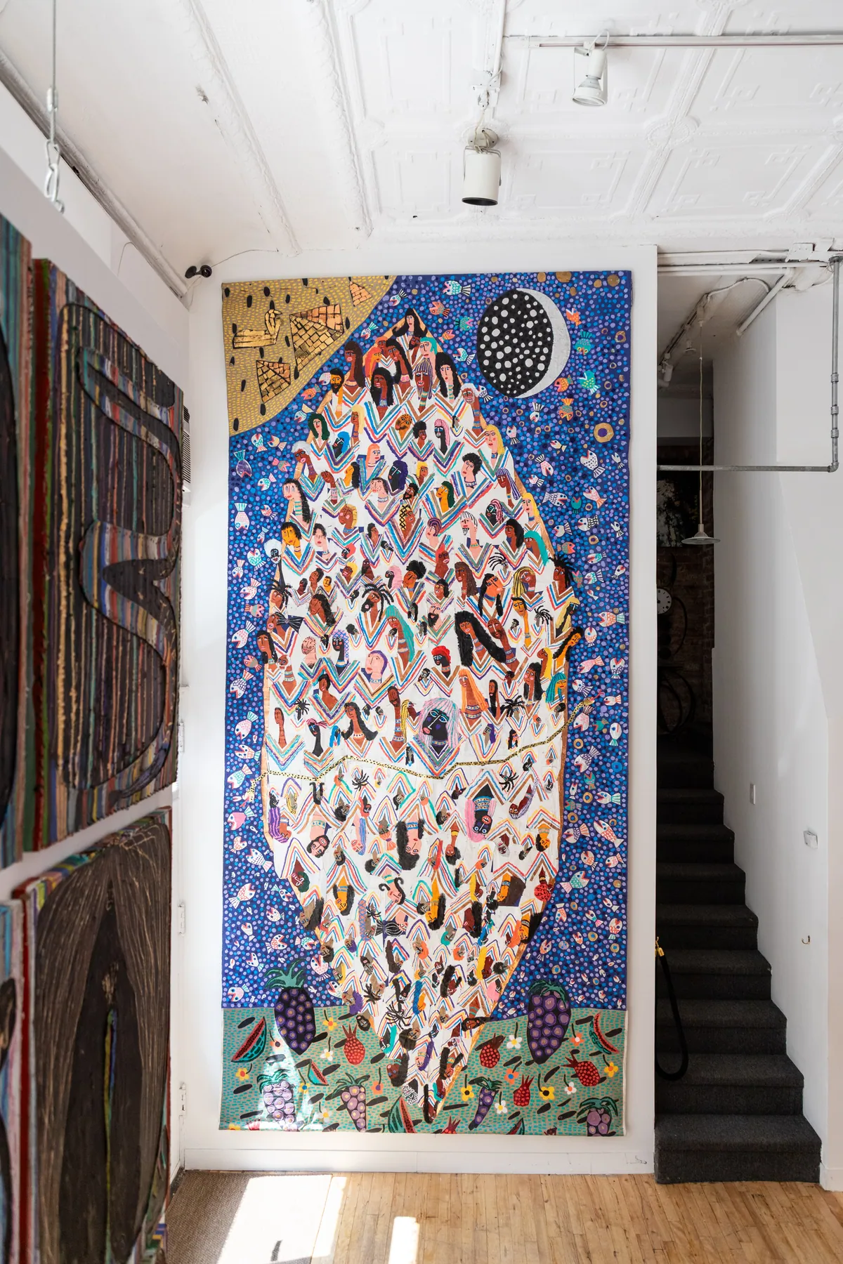 Large-scale work, installation view